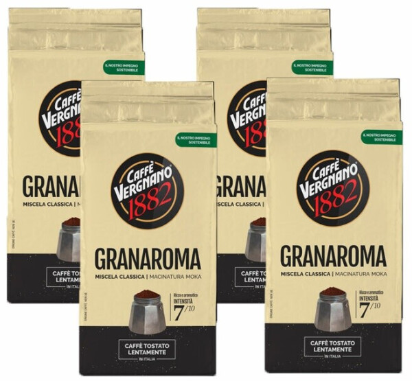Caffe Vergnano Gran Aroma Giallo gemahlen (250g), Bild 4