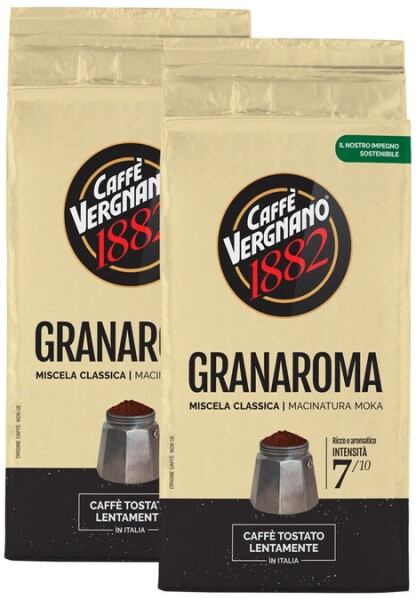 Caffe Vergnano Gran Aroma Giallo gemahlen (250g), Bild 6