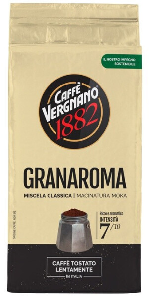 Caffe Vergnano Gran Aroma Giallo gemahlen (250g), Bild 7