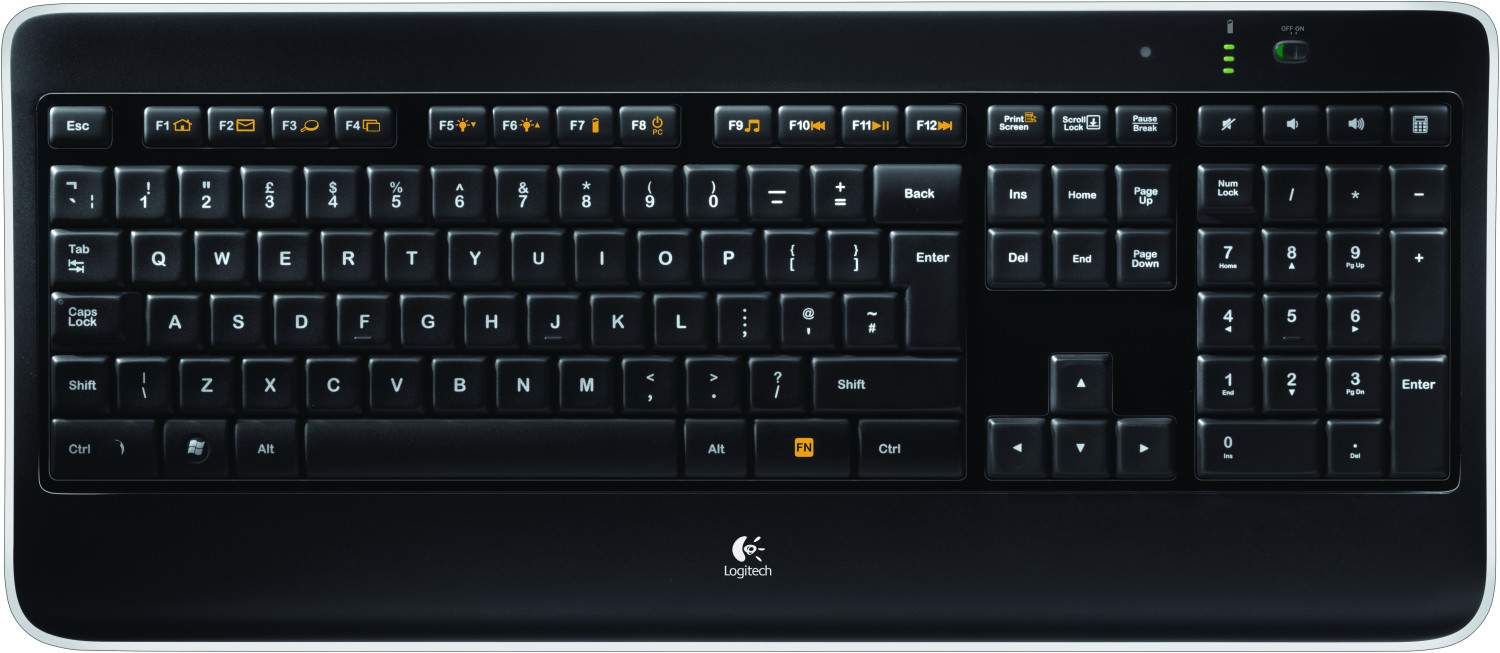 Logitech Wireless Illuminated Keyboard K800 DE