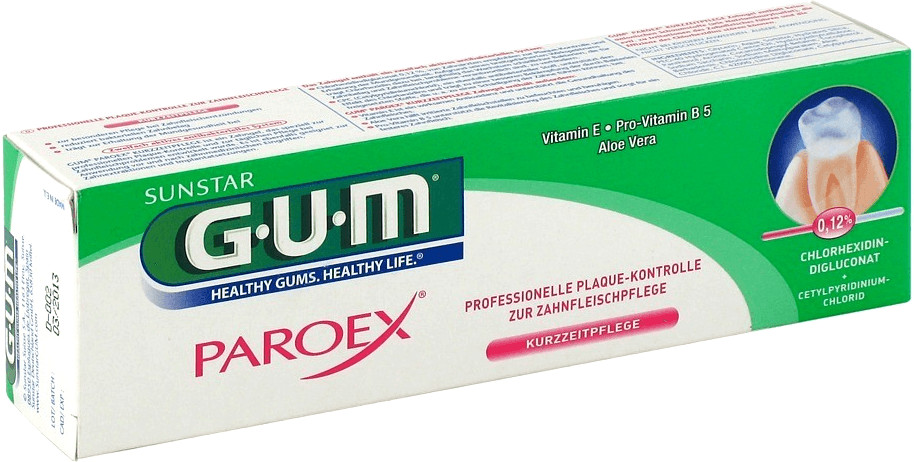 GUM Paroex Chlorhexidin Gel Toothpaste 0.12% (75ml)