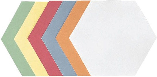 Franken Presentation Card Hexagons 190x165mm Assorted (500 pcs)