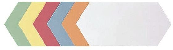 Franken Presentation Card Rhombus 205x95mm Assorted (250 pcs)