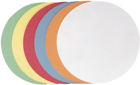 Franken Presentation Card Self-adhesive Circle Medium 140mm Assorted (300 pcs)