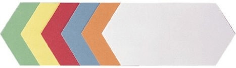 Franken Presentation Card Self-adhesive Rhombus 205x95mm Assorted (300 pcs)