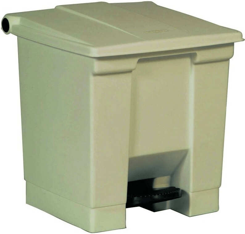Rubbermaid Poubelle Step-On 30 L beige