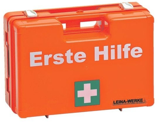 Leina-Werke Erste-Hilfe-Koffer Pro Safe Heim & Garten (DIN 13157, Haushalt,  Orange)