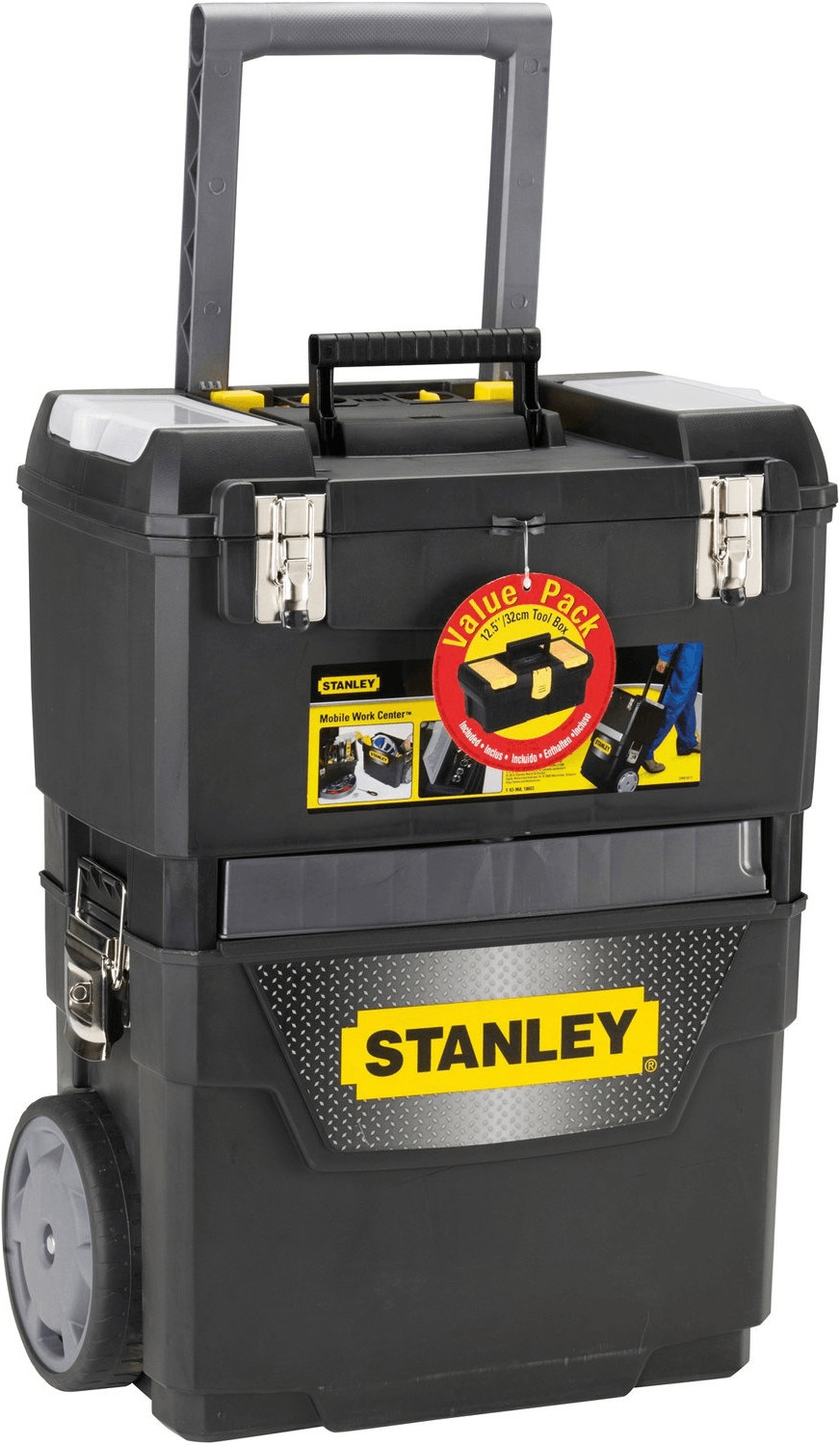 STANLEY 1-93-968 - Taller móvil para herramientas 2 en 1, 47 x 29.7 x 62