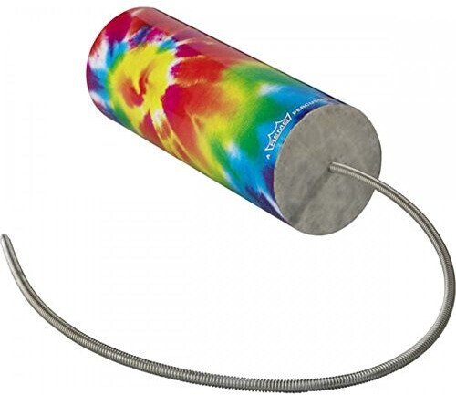 Remo Spring Drum, 4" Diameter, 10" Length, Angled On One End, Stormy Graphics