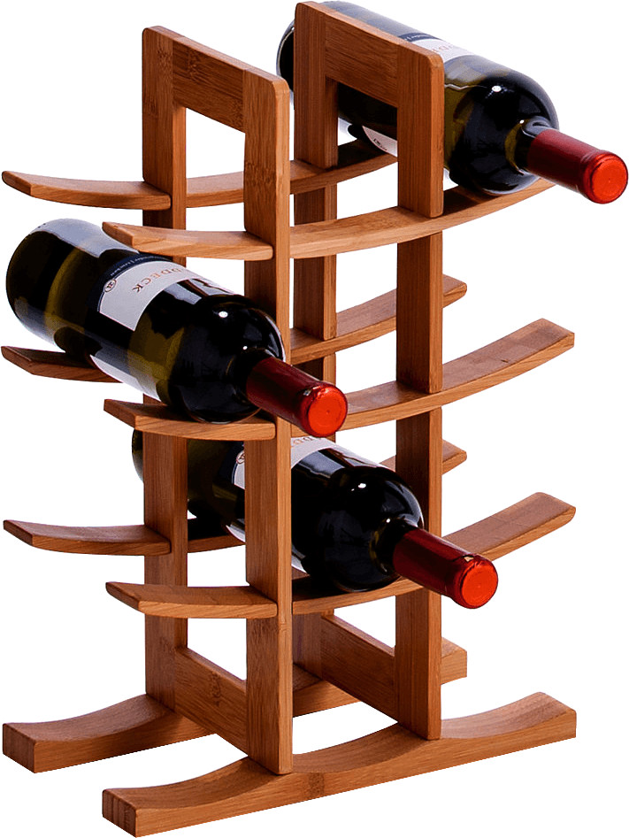 Zeller Range-bouteilles Bambou (13580)