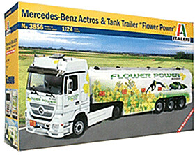 Italeri Mercedes-Benz Actros &amp; Tank Trailer Flower Power (3856)