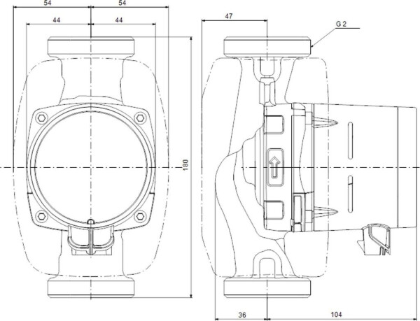 Grundfos Alpha2 32-60 (180mm), Bild 3