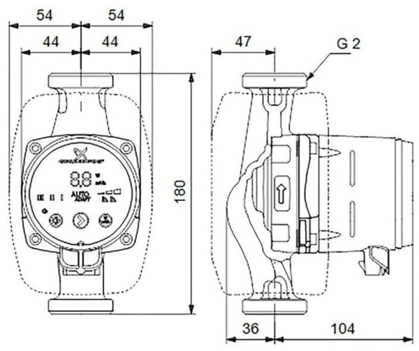 Grundfos Alpha2 32-40 (180mm), Bild 8