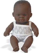 Miniland Bébé fille africaine 21 cm (31124)