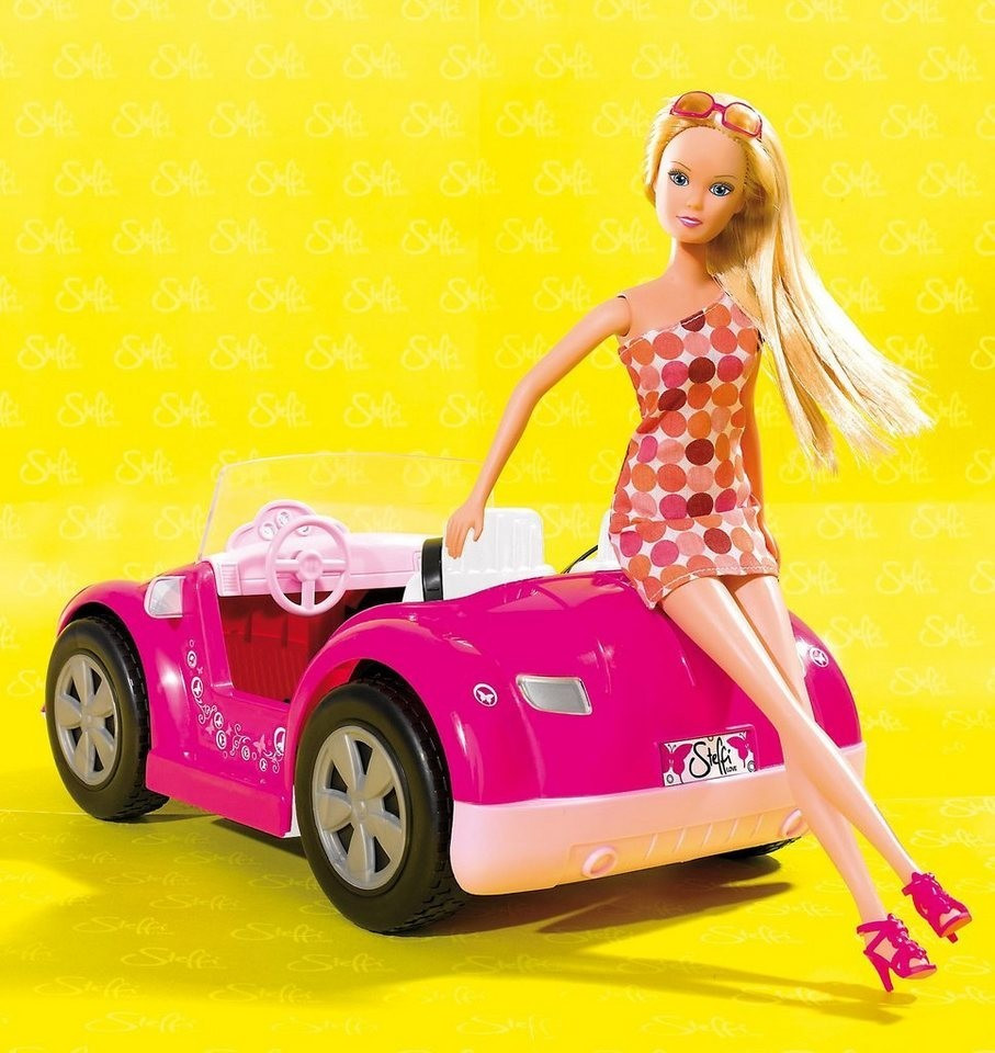Barbie - Voiture Cabriolet de Barbie - Véhicule poupée mannequin