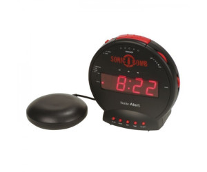 Wecker mit Fernbedienung Uhr Geemarc BD4000 60dB Sonic Bomb Temperaturanzeige 