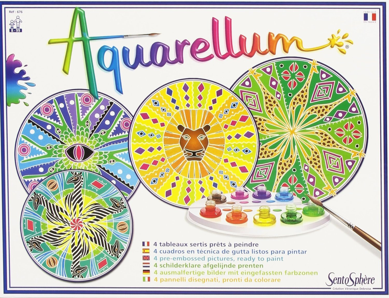 Sentosphère Aquarellum - Mandalas africains