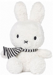 Mimex Miffy assis avec écharpe 15 cm