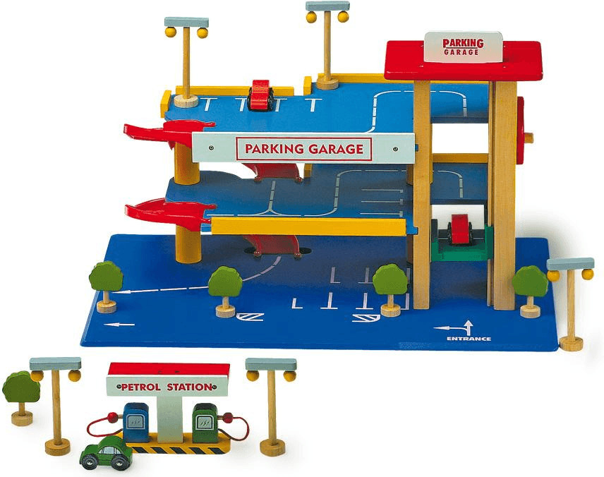 Legler Parking et voiture en bois