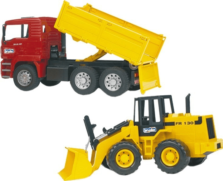 Bruder MAN TGA camion benne avec excavatrice FR130 (2752)
