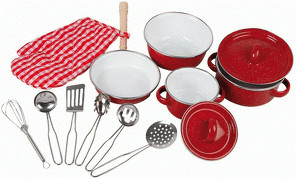 Legler Batterie cuisine rouge (8964)