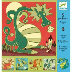 Djeco Pochoirs - Dragons