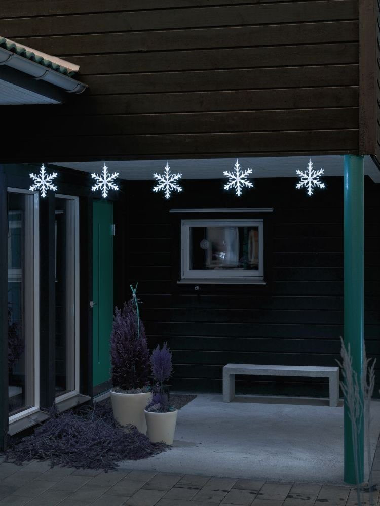Konstsmide Guirlande déco LED 5 flocons acrylique (4439-203)