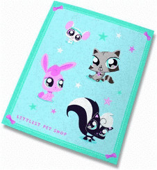CTI Couverture Littlest Pet Shop 130 x 160 cm
