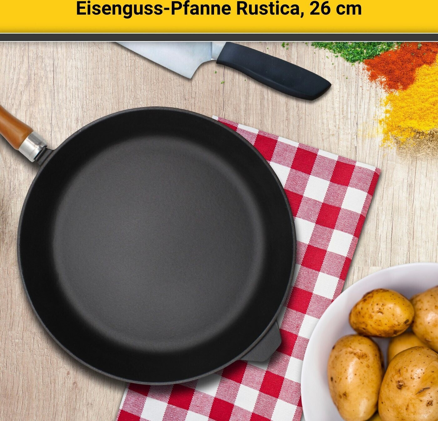 Eisenguss-Pfanne Rustica 28 ab Krüger 42,99 € | bei Preisvergleich cm