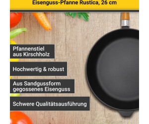 Eisenguss-Pfanne cm Preisvergleich bei ab Rustica € | Krüger 42,99 28