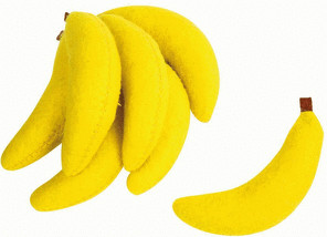 Legler Lot de 7 bananes en feutre (4419)