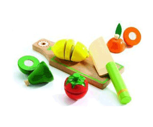 Jouets en bois Dinette Fruits et légumes à couper Plantoys®