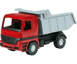 SIMM Spielwaren Lena 02031 - Camion-Benne géant Actros 63 cm 3 Axes avec capacité de Charge Solide et Benne verrouillable 