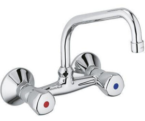 Kludi Standard Spültisch-Wandarmatur Festauslauf (Chrom, Hochdruck, 3105505) ab 39,49 ...