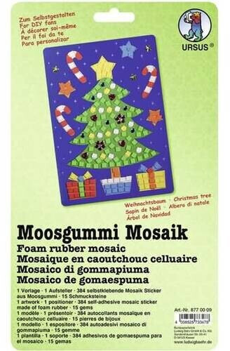 Ursus Kit de Mosaique en caoutchouc Sapin de Noel