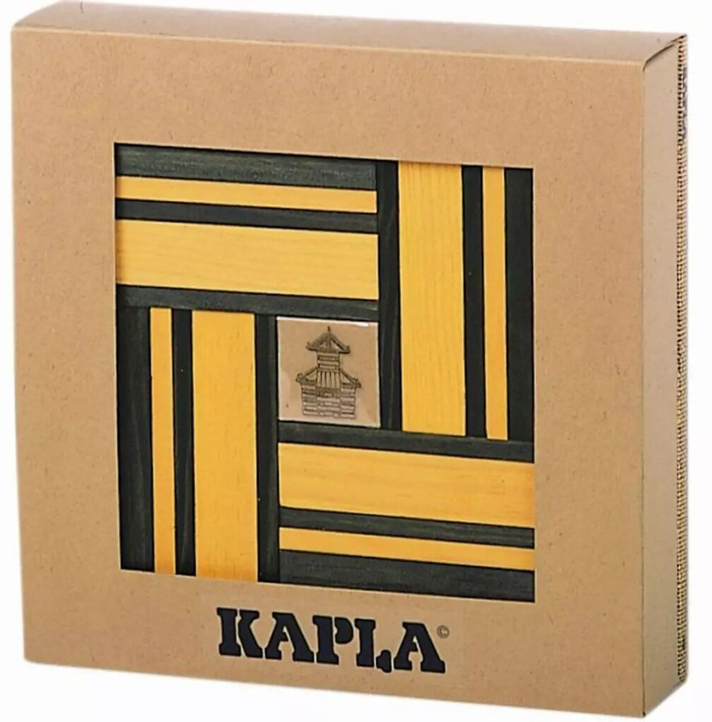 Kapla Coffret couleurs + livre d'art - vert et jaune (23)