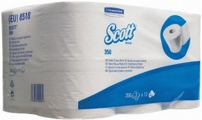 Scott 350 toilet paper 3-ply 12 rolls white