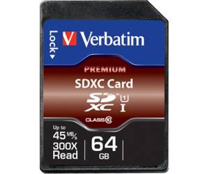 Carte SDHC U1 Premium Verbatim 16 Go, Cartes SD