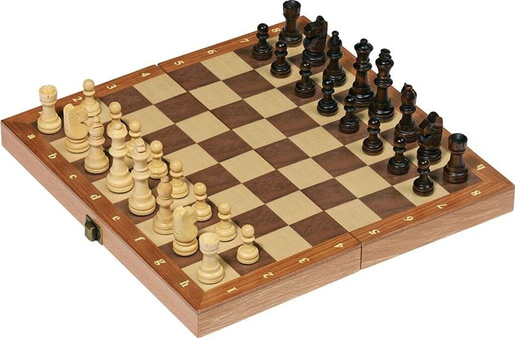 Goki Jeu d'échecs pliable en bois (56921)