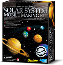 4M Kidzlabs - Kit Fabrique ton mobile du système solaire fluorescent