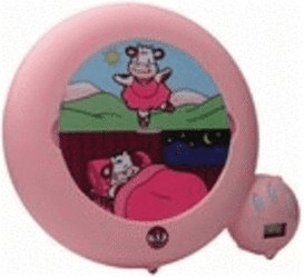 Claessens'Kids Veilleuse indicatrice de réveil Classic rose