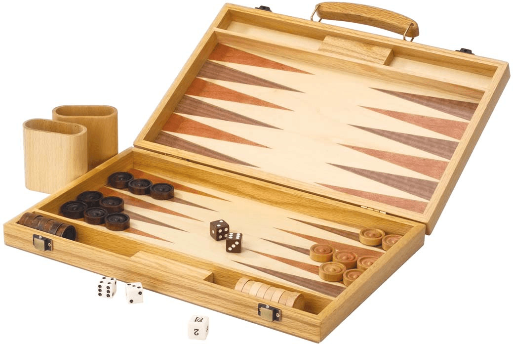 Coffret Backgammon en bois