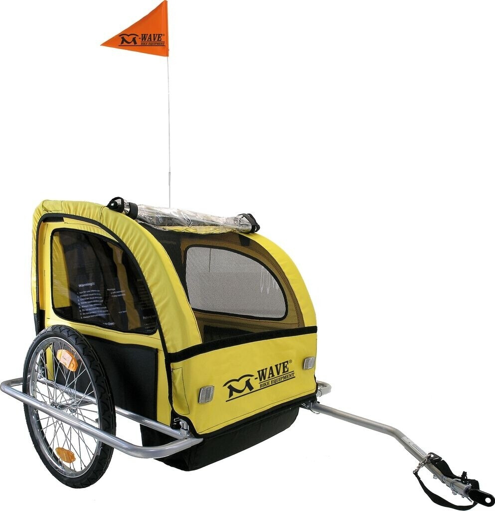 M-Wave Remorque vélo pour enfants & bagages en aluminium