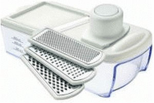 moHA! Mandoline 4 éléments et poussoir