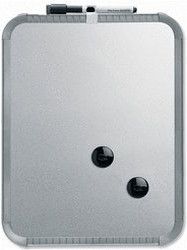 nobo SlimLine Drywipe Board Magnetic 280x360mm Silver