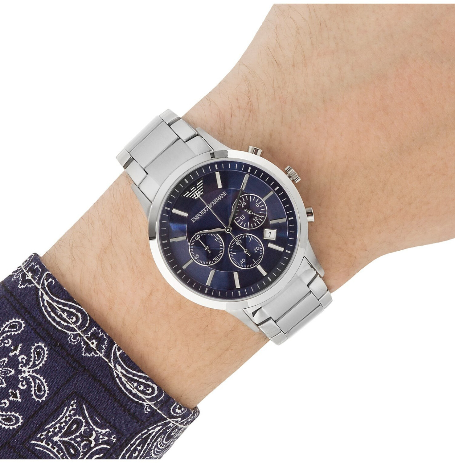 AR2448 (Today) Renato Armani Deals on – from Chronograph Buy Best Emporio £67.53