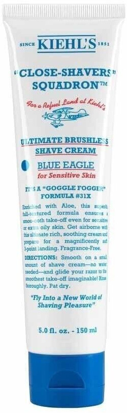 Kiehl’s Ultimate Brushless Blue Eagle crème à raser (150 ml)