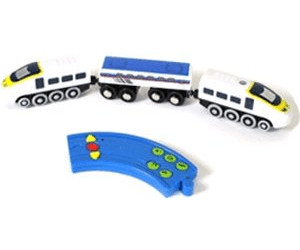 Eayse Ferngesteuerter Zug Elektrische Lok kompatibel mit für Holzeisenbahn,Kinderspielzeug Geburtstagsgeschenk für Kinder