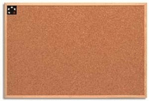 5 Etoiles Noticeboard 600x400mm Brown Cork/Pine