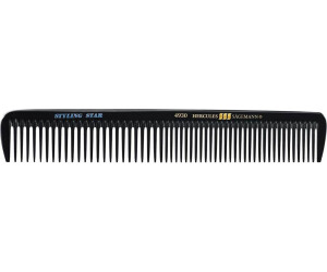 Hercules Sägemann Starline Mesh Star Frisierkamm - Ebonit, 9 Zoll, Mit Strähnenzahnung